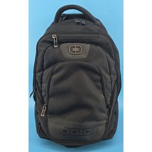 Ogio Black Wheelie Rolling Carry On Backpack Multi Pocket Laptop Straps Zip NWOT
